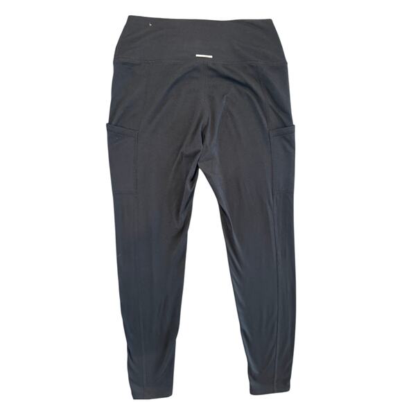 Aerie Chill Play Move Black Capri Leggings Medium High Rise Activewear Pockets - Picture 8 of 10